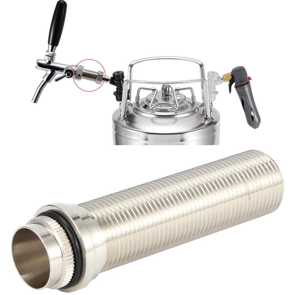 2 Piece 100mm Length Beer Tap Faucet Accessories G5/8in Thread Beer Brewing Tap Shank For Homebrew