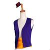 Stunning Aladdin Cosplay Magic Lamp Prince Aladdin Costumes With Purple Vest And Hat