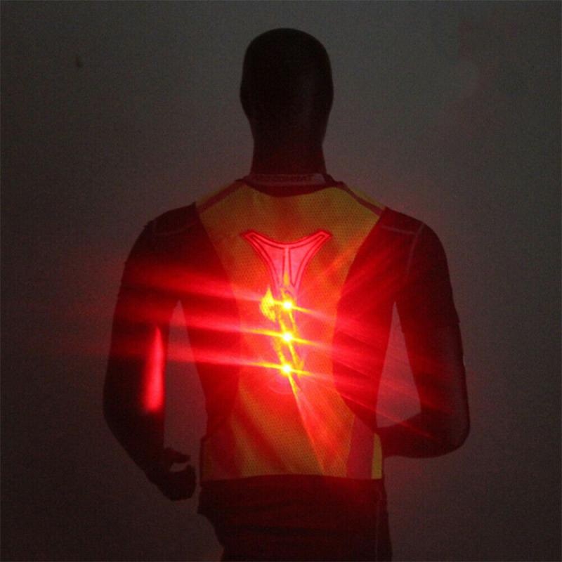 2025 Year Cycling Reflective Vest High Visibility Safe For Night Riding Running Jogging Motorcycle Outdoor Sports Waistcoat