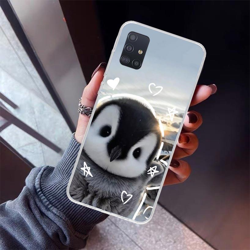 

Penguins Love At The North Pole Phone Case For Samsung Galaxy A12 A52S A42 A32 A22 A51 A50 Note 20 Ultra 10 S10 Plus A71 A70 A31 Samsung S10