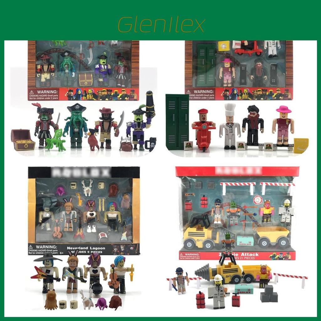 Roblox Figuren Set mit bunten Charakteren und Zubehör für kreatives Spielen