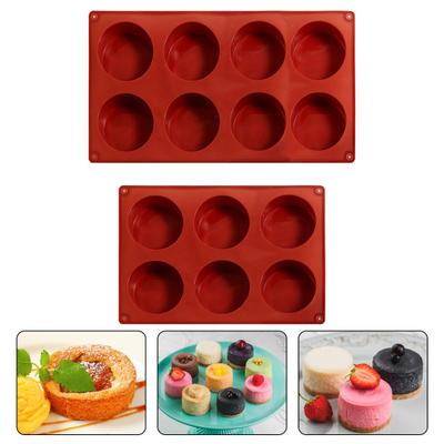 Silikon-Kuchenform, rund, für Schokolade, Dessert, Pudding, flexibel, leicht zu reinigen, Backform für Kuchen, Eier
