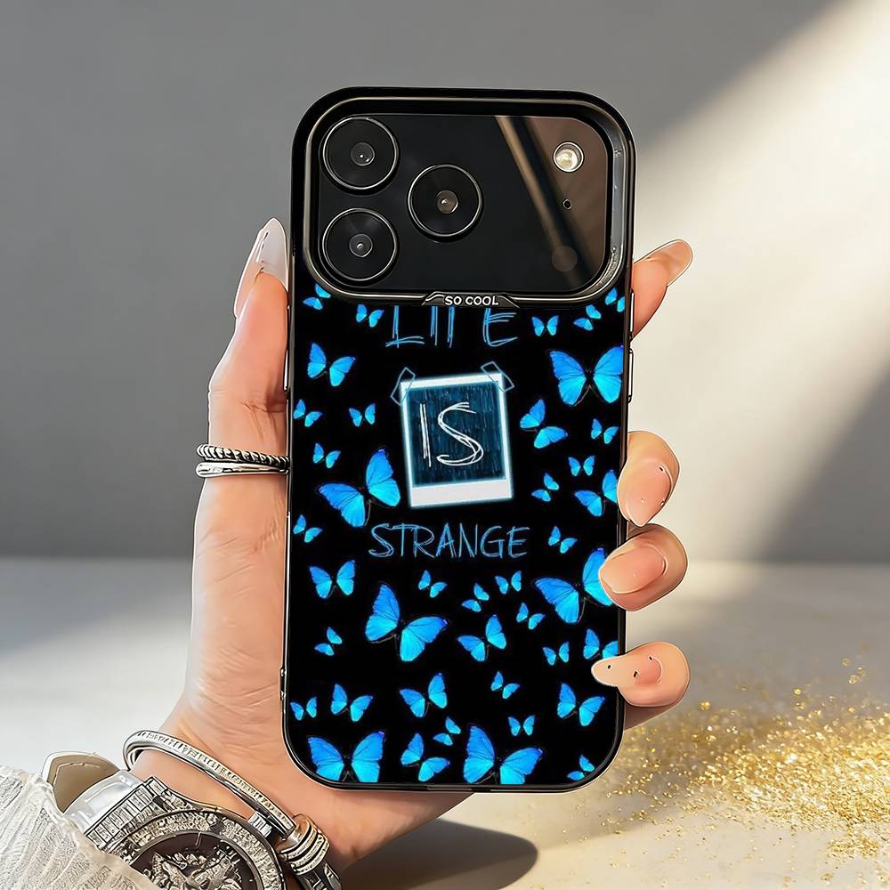 

B-Blue-Game L-Life Is Strange Phone Case For iPhone17 16 15 14 13 12 Pro Max Grey Black Matte Laser Metallic Aurora Funda iPhone13PROMAX