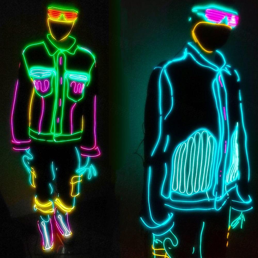 WAK1 1M/3M/5M/10M Flexible Neon Light EL Wire Led Neon Dance Party Atmosphere Decor Lamp RopeTube Waterproof Multicolor Led Strip