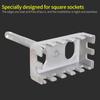 Square Shank Slot Punch Tool Hole Cutter for 86 Type Electrical Box Drill Bit for Electricians and DIY Installations