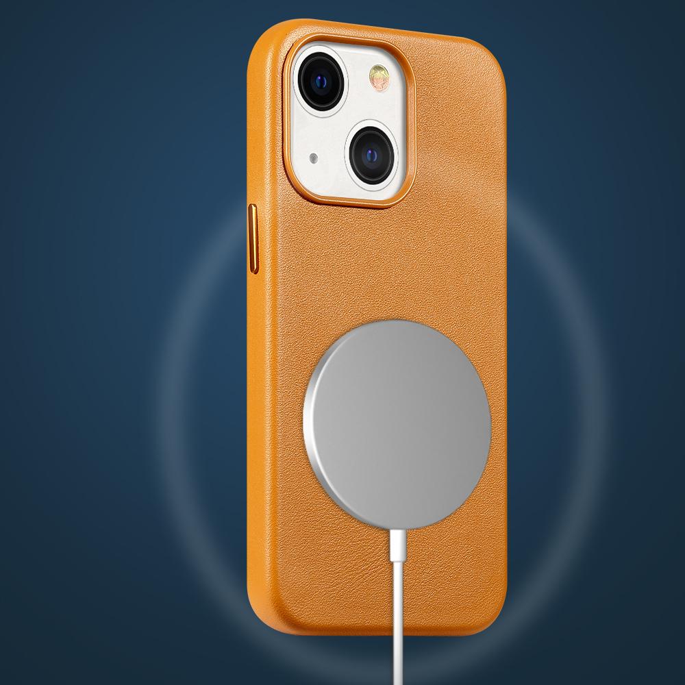 Echtes Rindsleder Handyhülle für iPhone 13 Pro Max 13 Mini 13Pro Max Luxus Magnetische Rückabdeckung Armor Shell