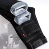 Winter Fleece Thick Warm Jeans Classic Brand Business Casual Men's Fitted Straight Stretch Mid-high Waist Denim Jeans