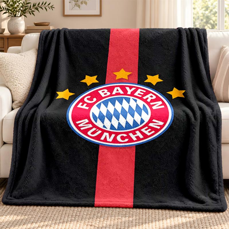 FC Bayern Munchen blanket Flannel Blanket Soft Cozy Plush Throw for Sofa Bed Lightweight Home Decoration Outdoor camping