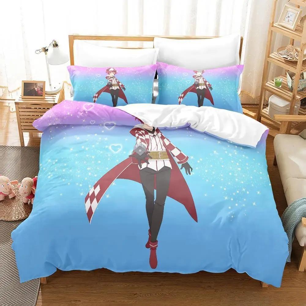 Anime BOFURI I Don’t Want To Get Hurt, So I’ll Max Out My Defense Bedding Set Single Twin Full Queen King Size Bed Set Adult Kid
