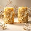 Flower Butterfly Carving Cylinder Silicone Molds For Handmade Candle Soap Chocolate Home Decoration Making Resin Casting