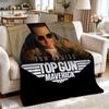 Top Gun Maverick Movie Poster Pattern Blanket Fluffy Plush Throw Blanket For Living Room Gaming Room Home Decor Holiday Gift
