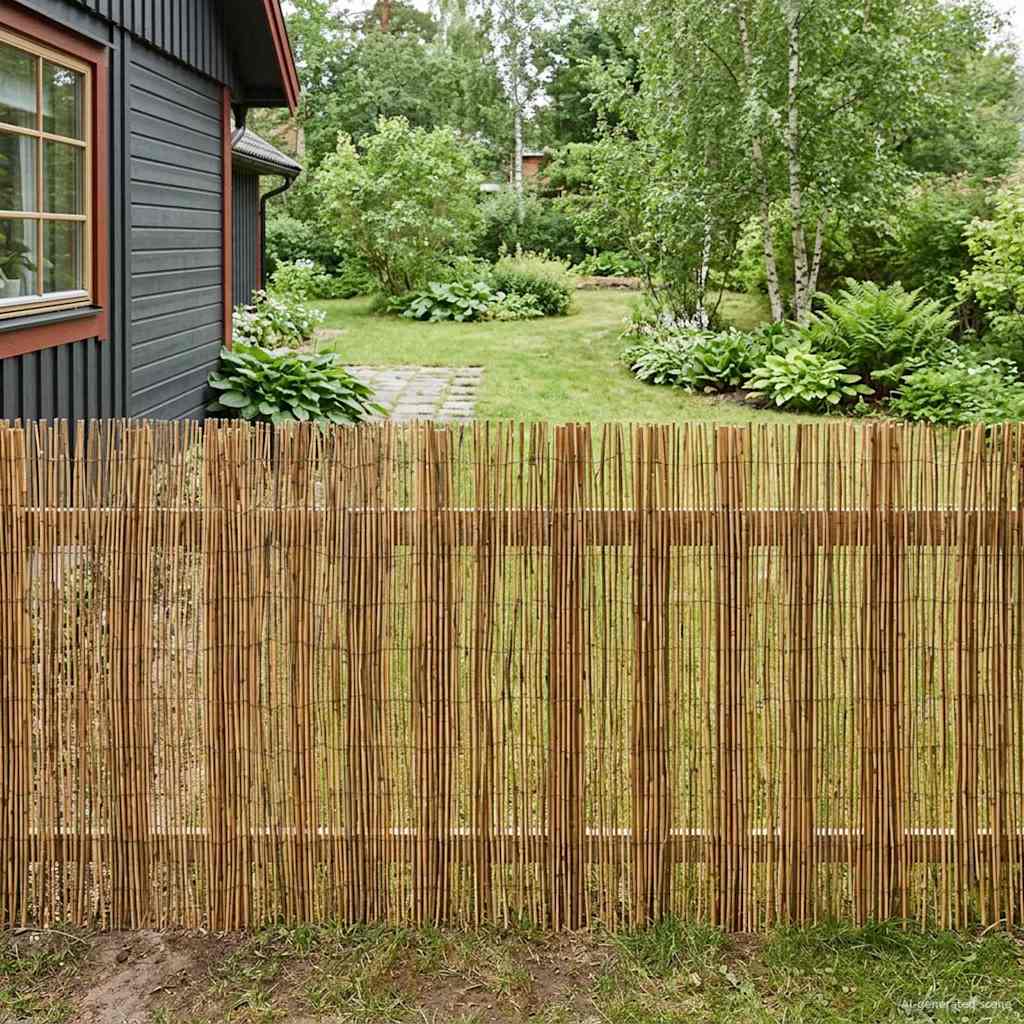 Gartenzaun Schilf