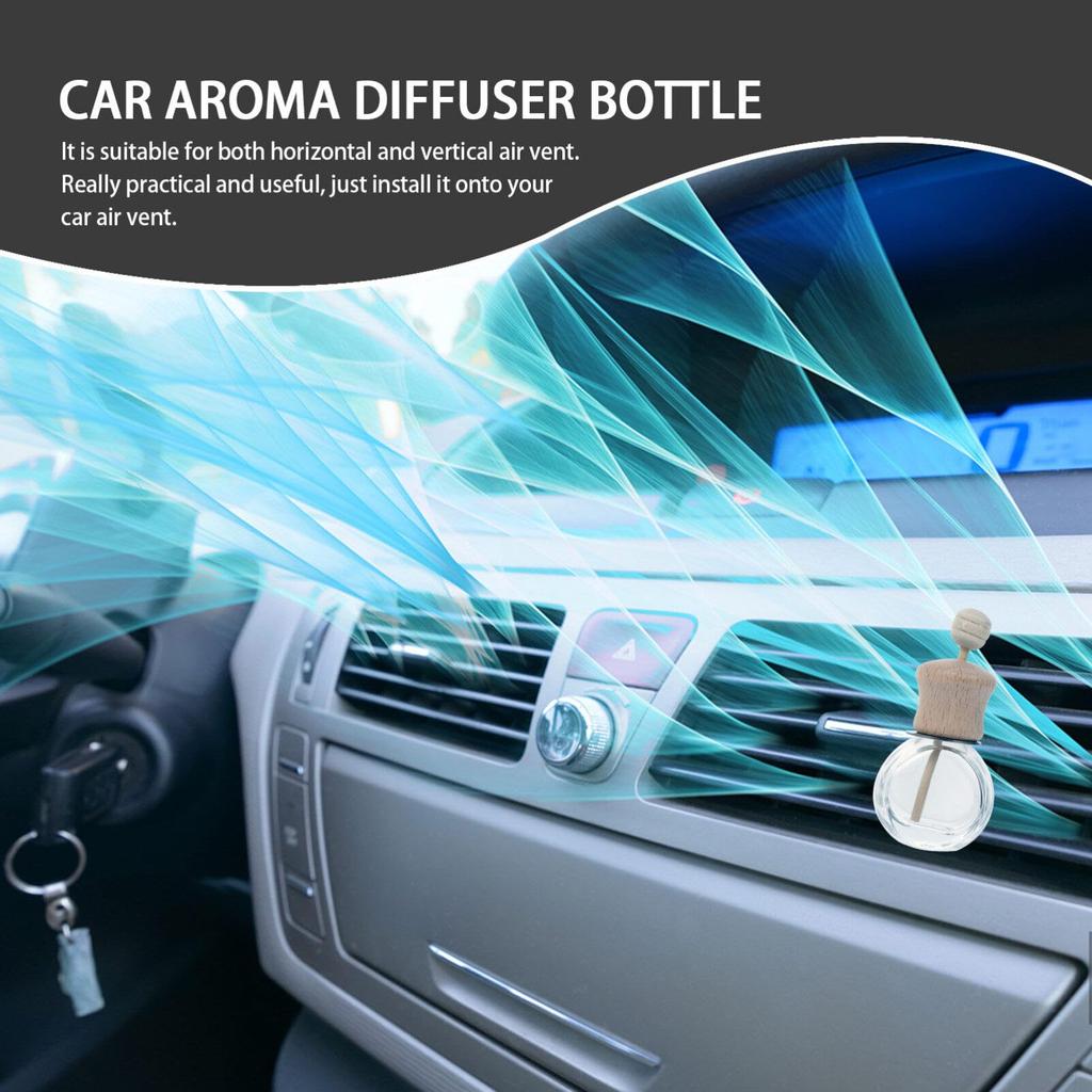 Minkissy Aroma 15ml Glass Bottle for Car Hanging Aroma Car Bottle
