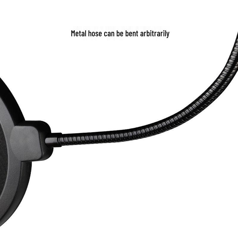 Large Diameter Double Layer Microphone Pop Filter Windproof Shield