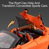 1: 32 Scale 720S Alloy Model Toys Diecast Car Doors Opened Sound Light Pull Back Miniature Vehices Desktop Collection Ornaments