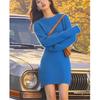 Elegant Mid-Length Knitted Wool Dress: Slim-Fitting, Figure-Flattering, Perfect for Autumn & Winter