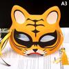 1Pc Anime Fox Masks Half Face Cat Mask Maskerade Festival Fest Cosplay rekvisitter