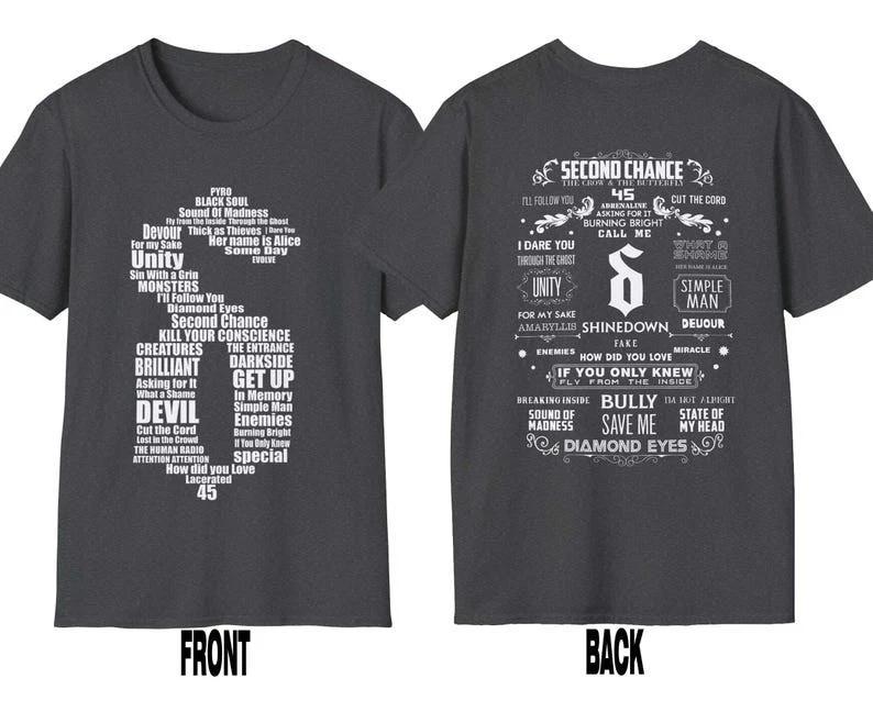 Vintage Shinedown tour 2026 T-Shirt 4XL