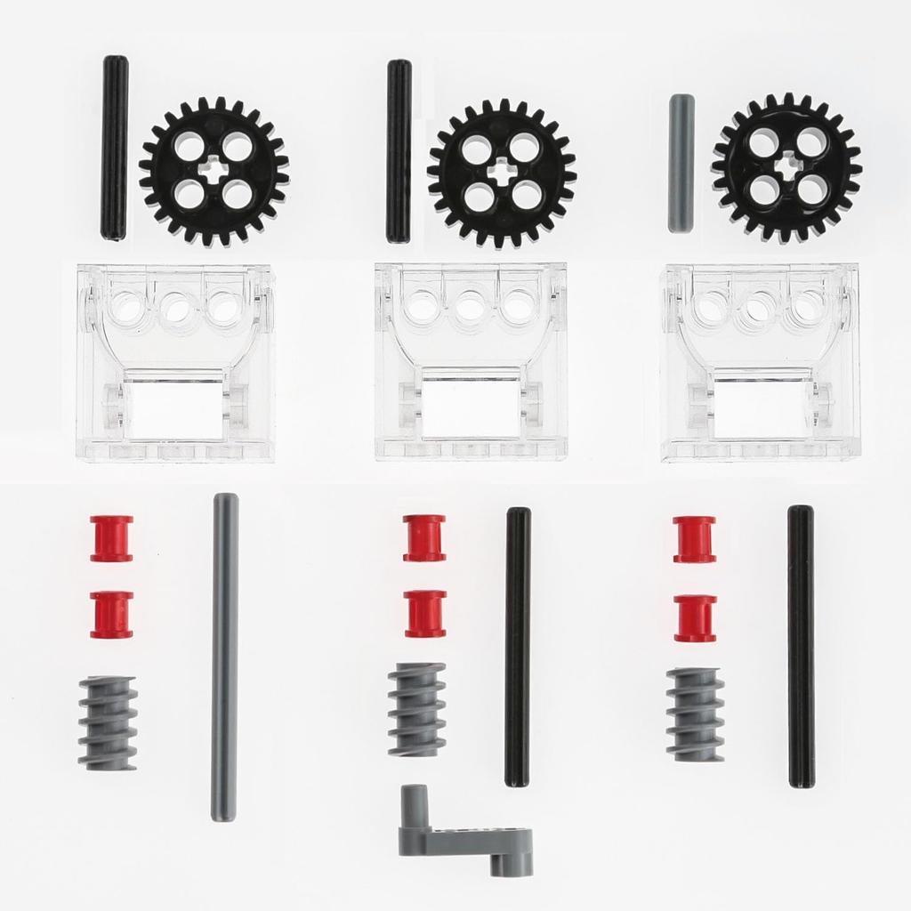 BrickBounty 3pcs 6588 Gearbox Technical Parts Power Functions Pre-Assembled STEM Building Blocks MOC Buggy Sports Car