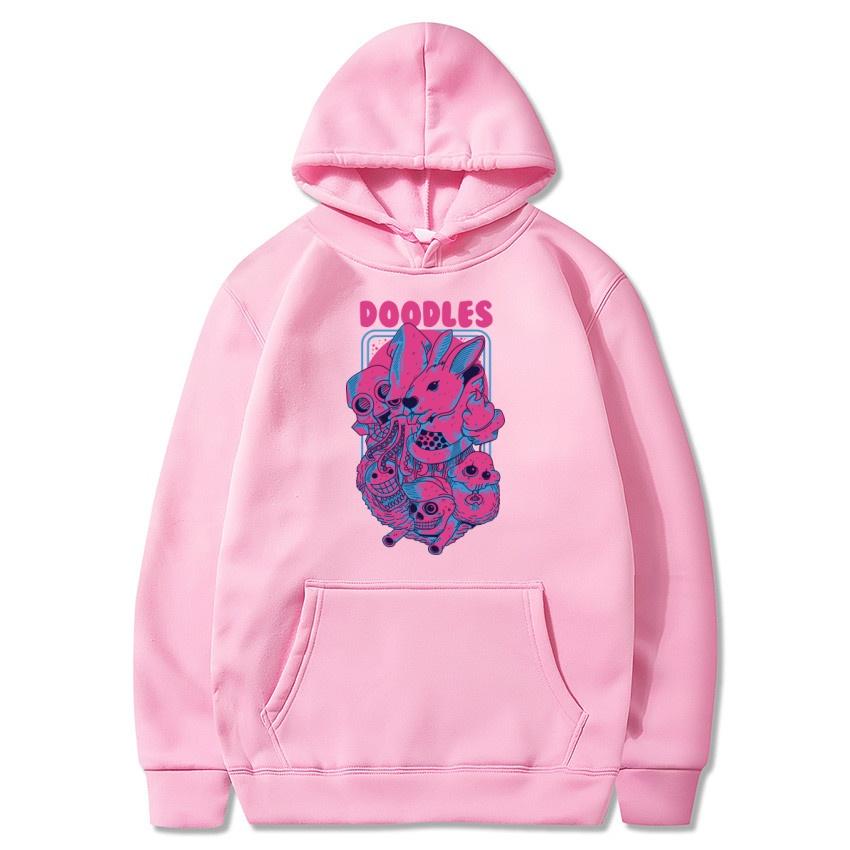 Funny Autumn And Winter Fleece Hoodie Street Fashion Harajuku Pullover, Men's and Women's Casual Long Sleeved Warm Hoodie
