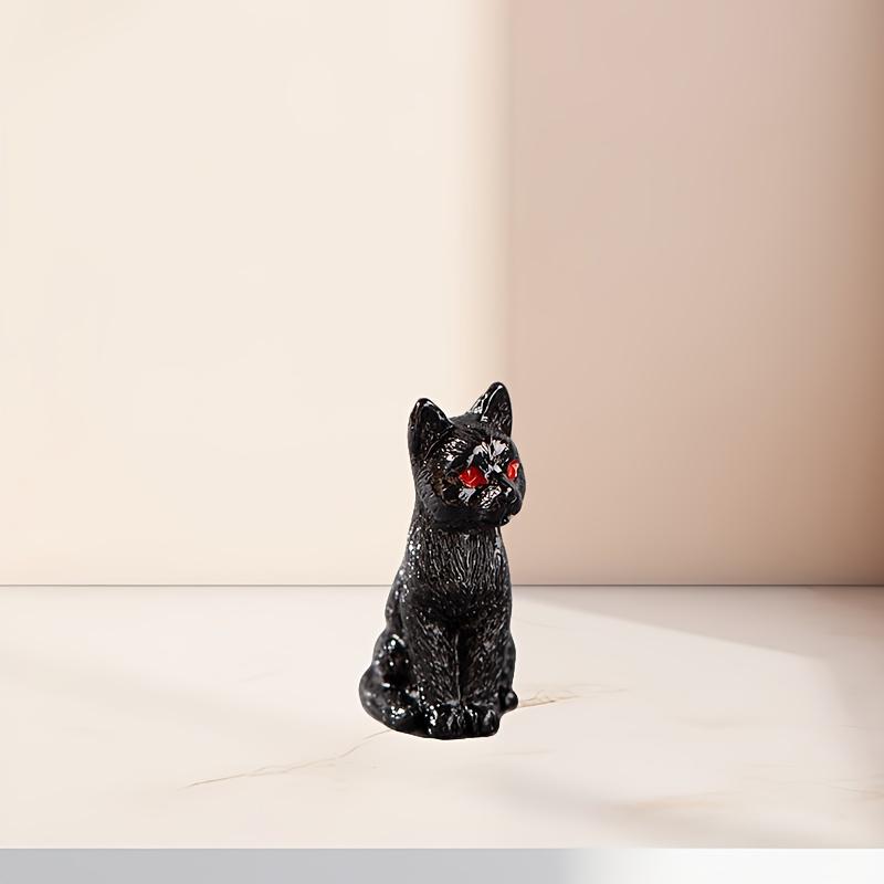 Cute Resin Black Cat Statues - DIY Terrariums/Pot/Flower Pot Landscape Decorations Perfect for Halloween Themed Decoration