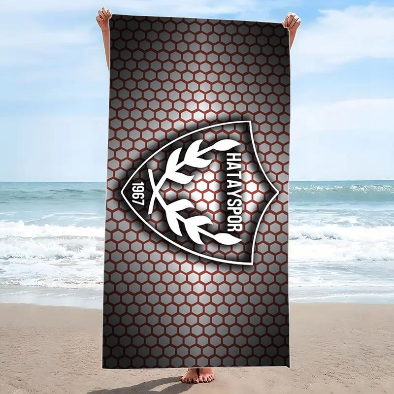 Hatayspor Print Beach Towel, Large Soft Quick Dry Towel for Beach Camping Swimming