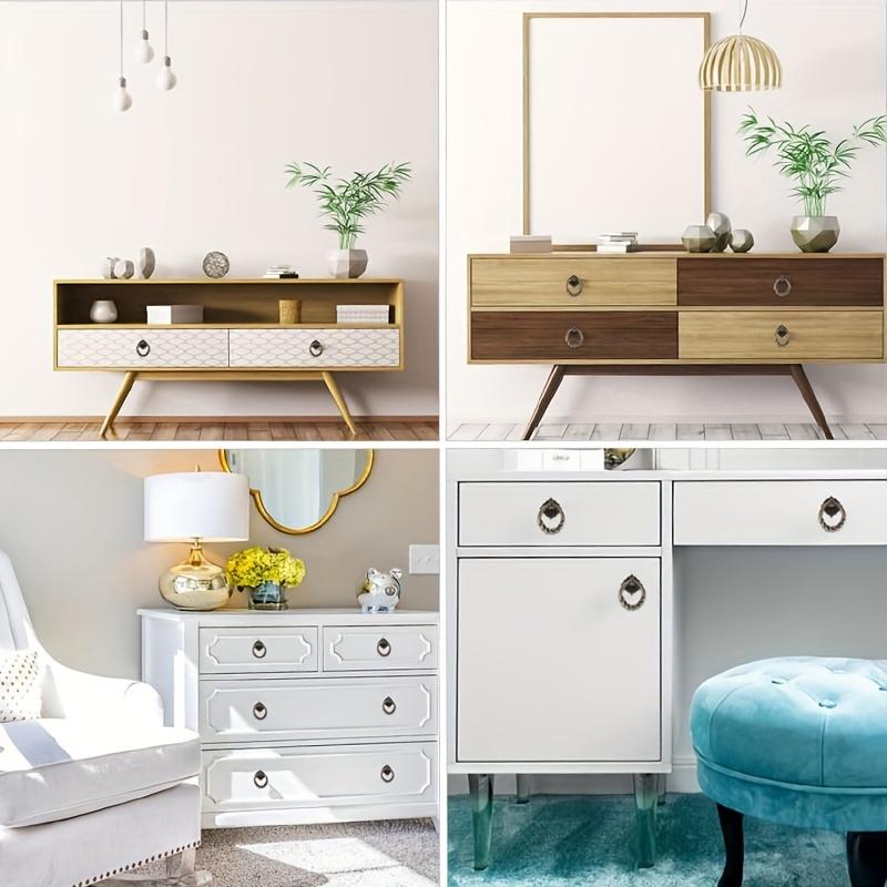 6/10/20pcs Vintage Bronze Flower Hanging Ring Drawer Pulls Small Vintage Cabinet Ring Knobs Metal Drawer Ring Knobs