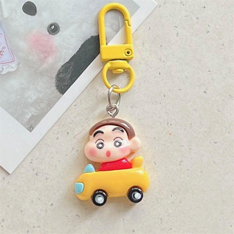 Crayon New Shin-Chan Key Chain Bag Pendant Decorative Jewelry Keychain Cute Mini Model Key Chain Accessories Toy Gift