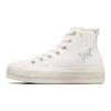 Converse Chuck Taylor All Star Lift Platform Yüksek Minik Dövmeler Kadın Spor Ayakkabı Krem Vintage-Beyaz Koza-Mavi A07135C