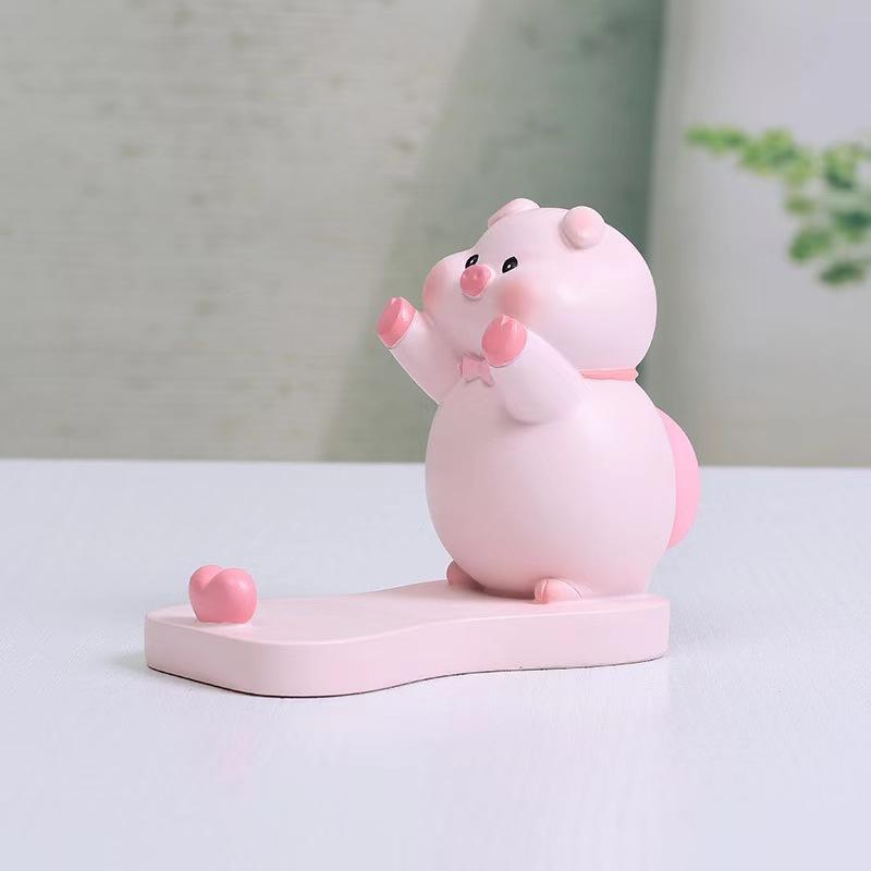 New Model "Pig Butt" Mobile Phone Stand - Desktop Decoration Item, Office Workstation Phone Holder, Girl-themed Stress-relieving Stand