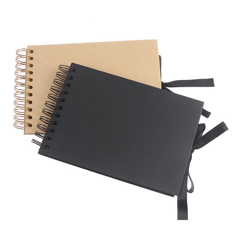 Fotoalben 30 Schwarze Seiten Erinnerungsbücher A4 Bastelpapier DIY Scrapbooking Bild