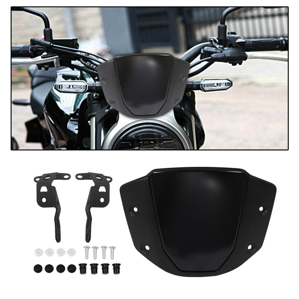 Motorbike Front Screen Windshield Windscreen 000R Direct Replaces Windproof Scratch Resistance