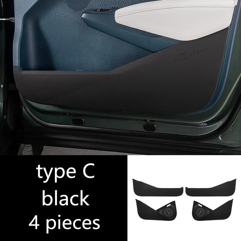 For ZEEKR X 2025 2024 Car Door Anti Kick Protection Pad Panel Suede Auto Doors Anti-Dirty Trim Accessories