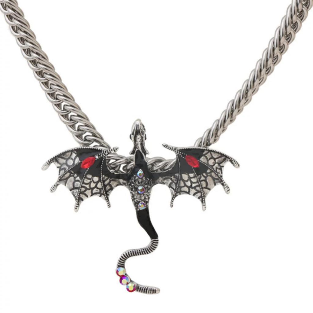 Heavy Industry Exaggerated Feilong Necklace Personalized Spice Girl Subculture Hip Hop Collarbone Chain Necklace Accessories