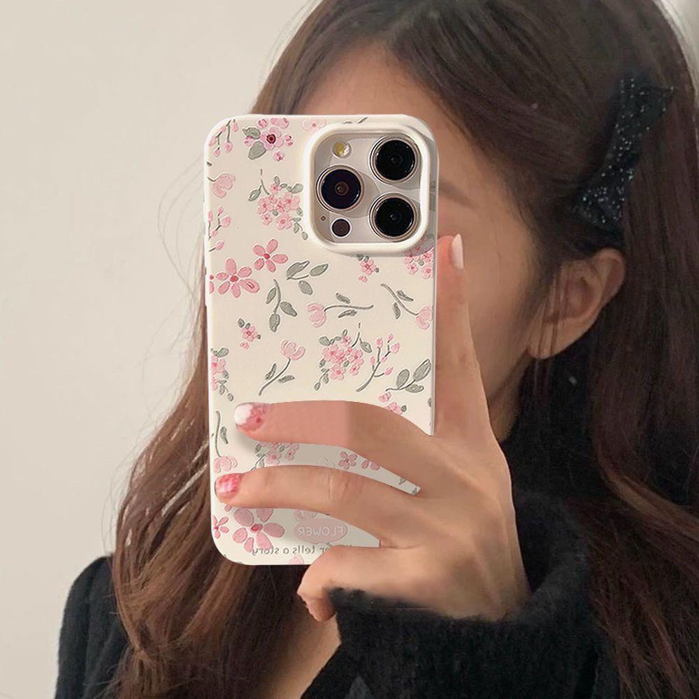Květinový silikonový kryt pro iPhone 15 Pro Max - Měkký, nárazuvzdorný design