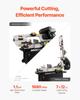 Metal Horizontal Band Saw 1.1 KW, 7 X 12 In Cutting Capacity 4 Speeds Variable Speed Bandsaw 220V Horizontal & Vertical Cutting for Multiple Metal
