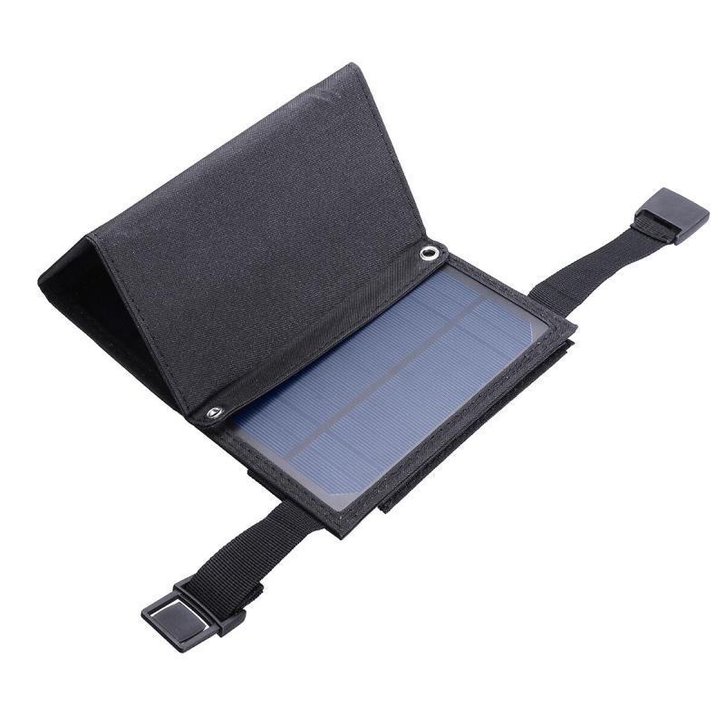 20W Foldable Solar Charger with 5V USB for Outdoor Portable Phone Charging