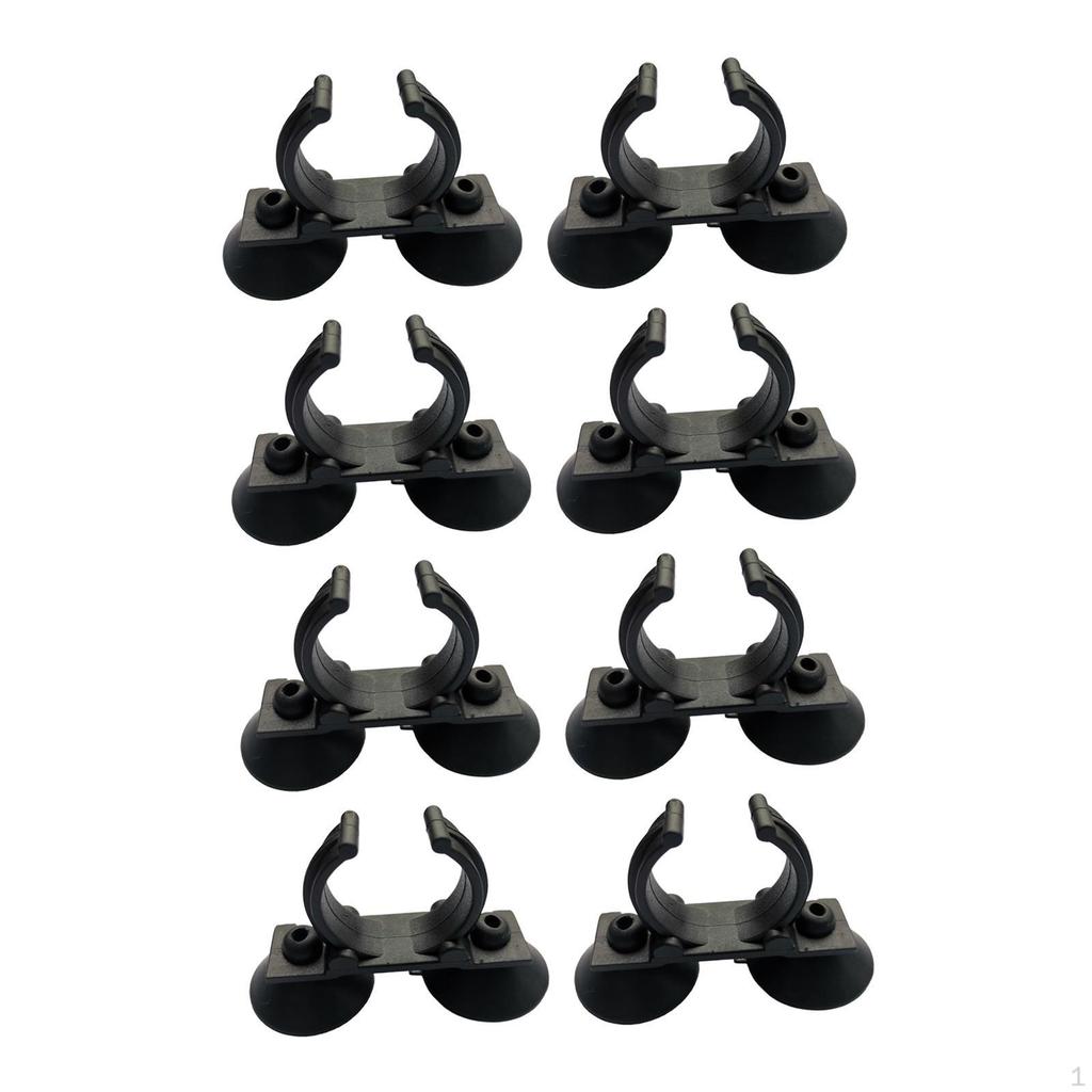 8 Aquarium Heater Holders, Suction Cups with Clips, Easy Installation, Lamp Clamps for Aquariums,