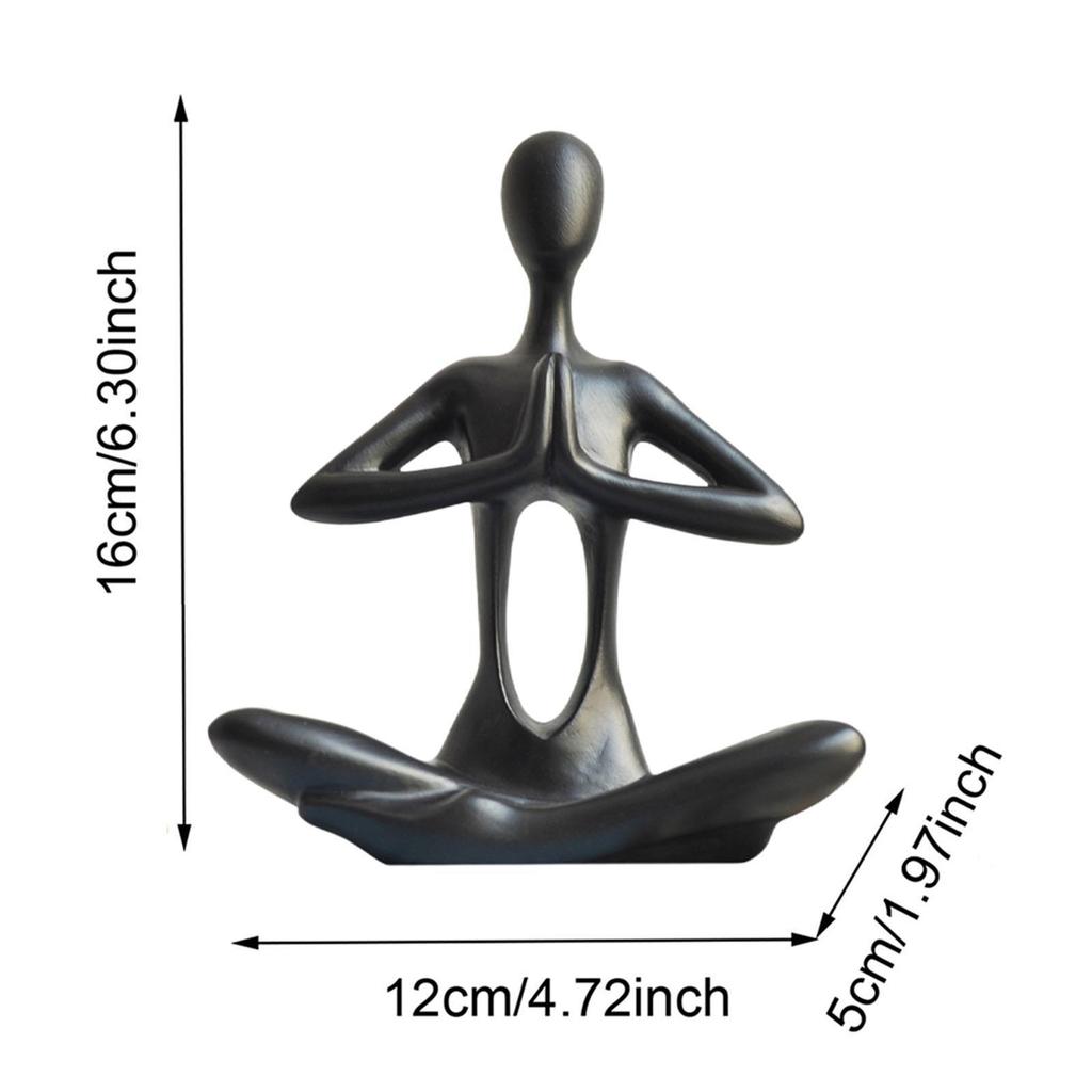 3Pcs Yoga Statues Art Crafts Collectible Minimalist Decorative Figurines for Dining Table Table Centerpiece Office Desk Bedroom