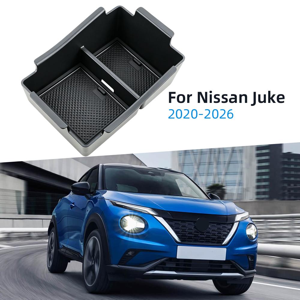 Car Armrest Box Storage Box Tray for Nissan Juke 2020 - 2024 2025 2026 Console Stowing Plate Organizer Holder Accessories
