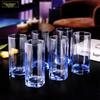 Flavinmci Achteckige Blaue Glas Wasser- und Weingläser