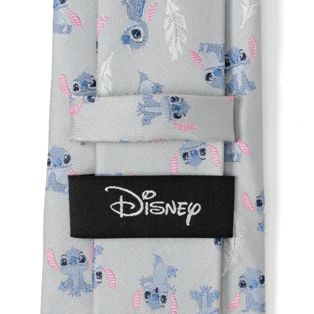 Disney Lilo Stitch Stitch Gray Tie [Cufflinks] & dn-sth-fhr-gry-tr