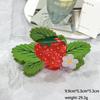 Refreshing World Fruit Series Hair Claw Delicious Strawberry Eco-Friendly Hair Claw Clips Hair Accessories for Women Girls