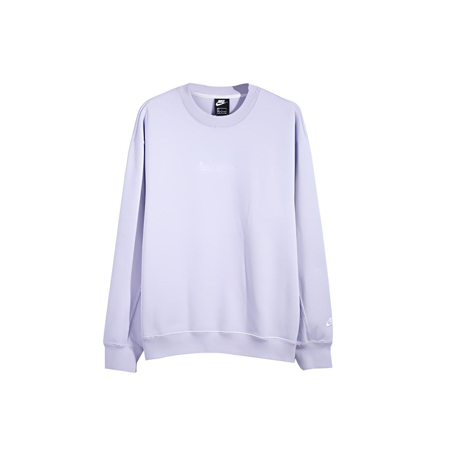 

Nike Crw Flc Hwywt Just Do It Embroidered Logo Flocked Sweatshirt Men Sweatshirt Light-Purple CD0415-539 XL