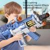 Electric Sound and Light Toy Gun LED Non-firing AK47 Pistol Spinning Submachine Gun Police Role Play Prop Kids Birthday Gift