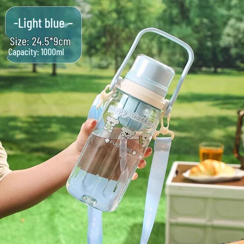 FUGUANG Large Capacity Water Bottle with Straw