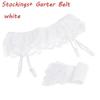 1 Set Sexy Women Lace Garter Top Stockings Socks and Suspender Garter Belt Lady Fashion Solid Thigh-Highs Stocking Set