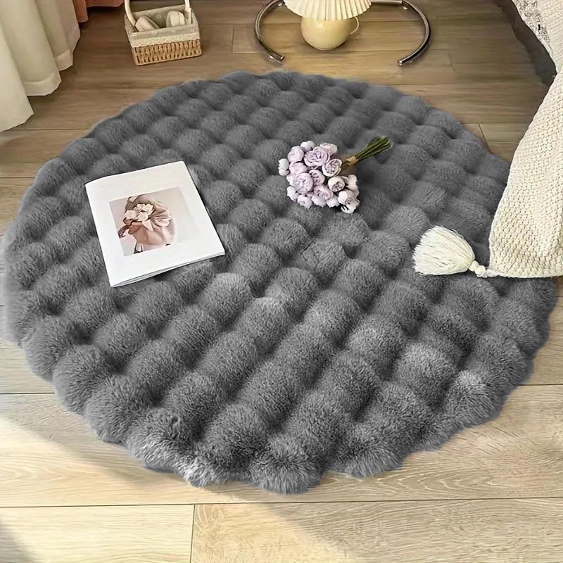 Best-Selling Velvet Plush Round Rug - Thickened, Cold-Insulation for Living Room, Sofa, or Coffee Table