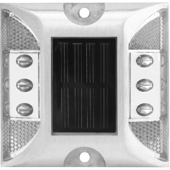 LED Road Reflector,Solar Power Ground Marker Lights,Waterproof Outdoor Driveway Road Highway Spike Lamp,Road Ground Light for for