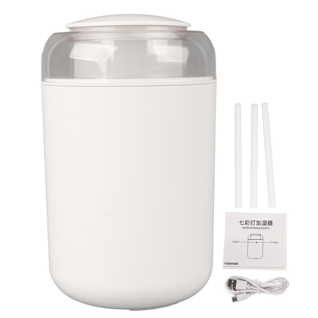 Night Light Humidifier Mute Big Fine Spray 1.2L Soft Light Aromatherapy Humidifier with Lamp for Bedroom White
